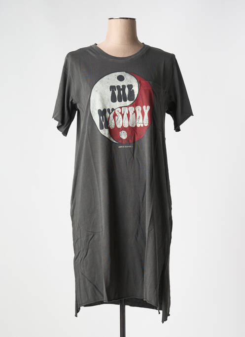 Rochie midi gri LEON & HARPER femeie