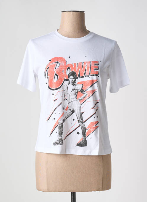 Tricou alb NOISY MAY femeie