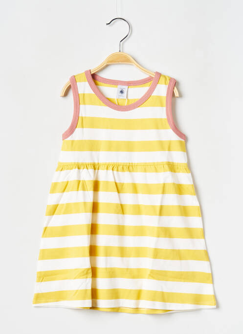 Rochie midi galben PETIT BATEAU fată