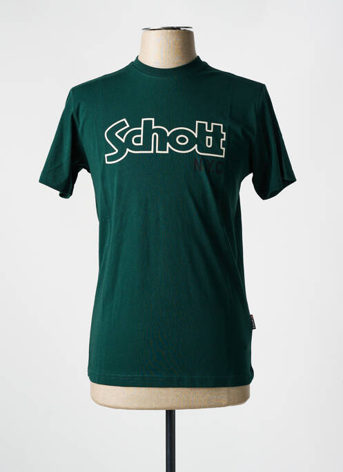 Tricou verde SCHOTT bărbat