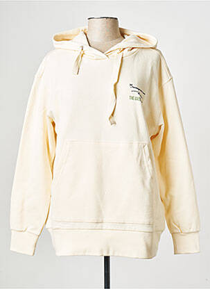 Hanorac cu glugă guler rotund bej KNOWLEDGE COTTON APPAREL femeie