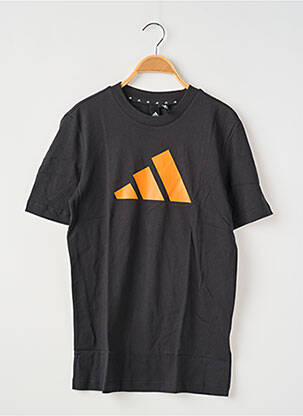 Tricou guler rotund negru ADIDAS bărbat
