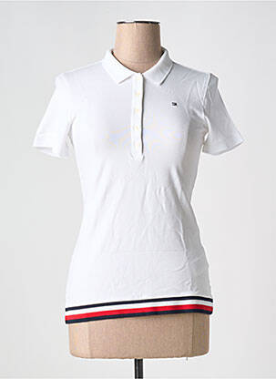 Polo alb TOMMY HILFIGER femeie