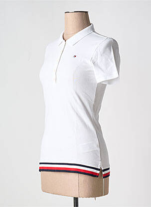 Polo alb TOMMY HILFIGER femeie