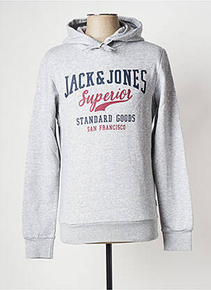 Hanorac cu glugă gri JACK & JONES bărbat