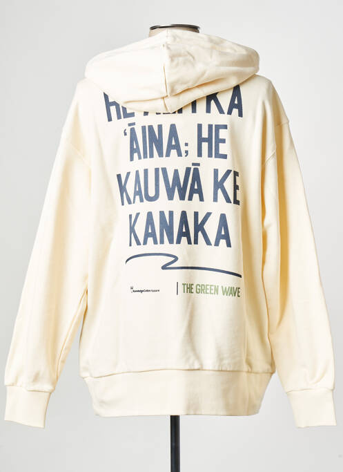 Hanorac cu glugă bej KNOWLEDGE COTTON APPAREL femeie