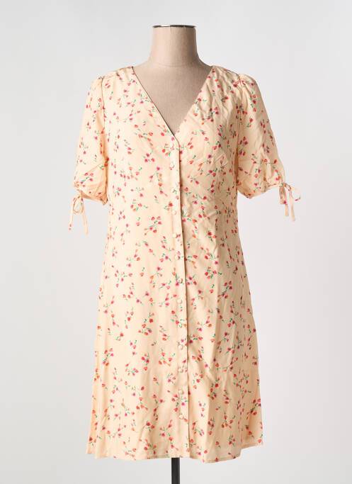 Rochie scurtă guler în v roz JOLIE JOLIE PAR PETITE MENDIGOTE femme