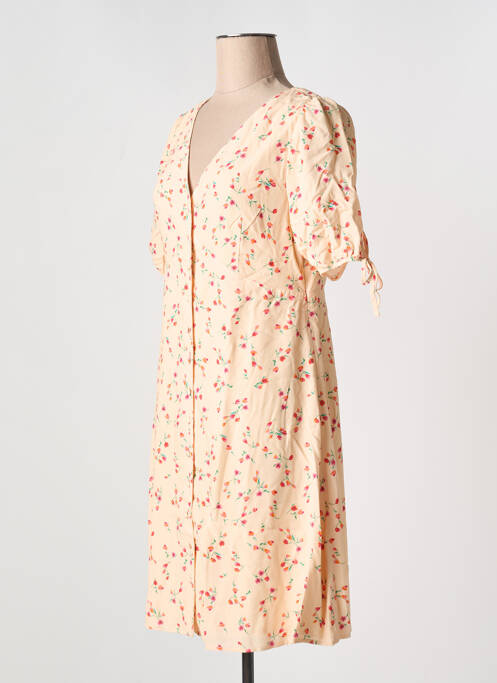 Rochie scurtă guler în v roz JOLIE JOLIE PAR PETITE MENDIGOTE femme