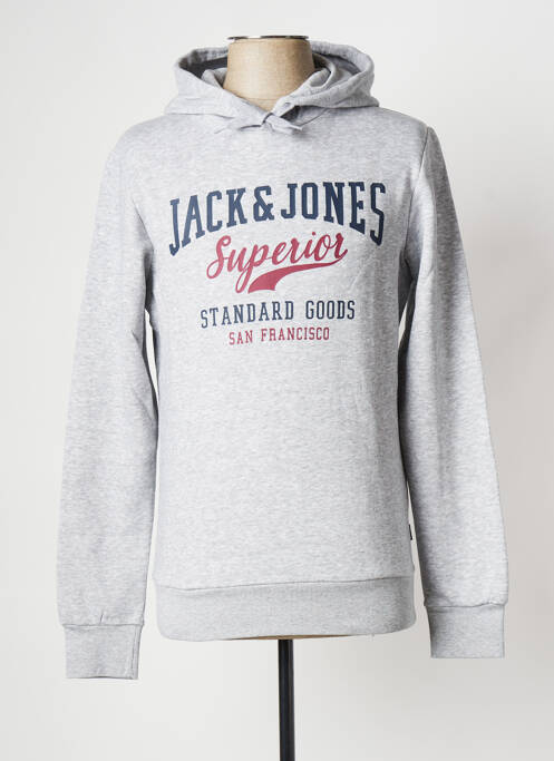 Hanorac cu glugă gri JACK & JONES bărbat