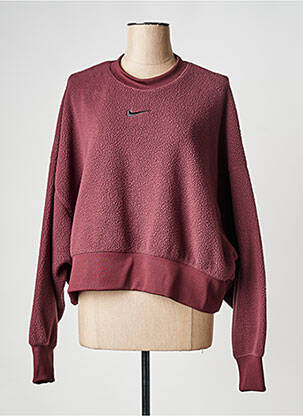 Hanorac guler rotund roșu NIKE femeie