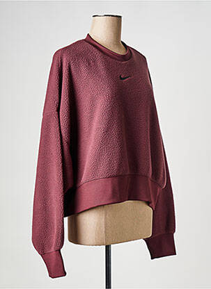 Hanorac guler rotund roșu NIKE femeie