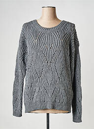 Pulover guler rotund gri KANOPE femme
