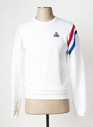 Hanorac guler rotund alb LE COQ SPORTIF bărbat