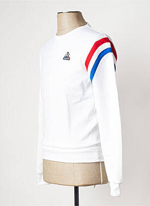 Hanorac guler rotund alb LE COQ SPORTIF bărbat