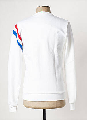 Hanorac guler rotund alb LE COQ SPORTIF bărbat