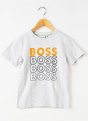 Tricou gri HUGO BOSS băiat
