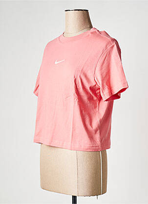 Tricou guler rotund roz NIKE fată