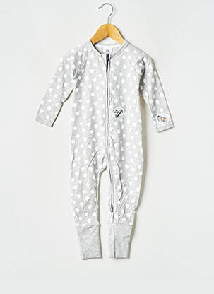 Pijama guler rotund gri DIM copil