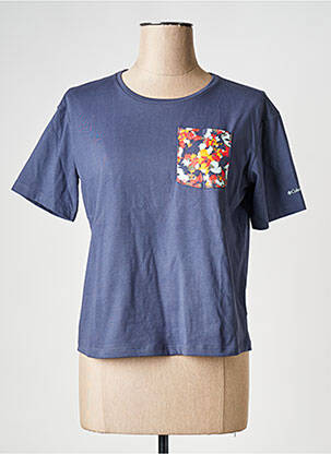 Tricou guler rotund albastru COLUMBIA femeie