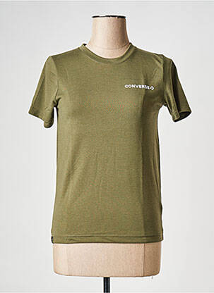 Tricou guler rotund verde CONVERSE băiat