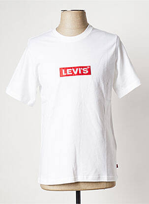 Tricou guler rotund alb LEVI'S bărbat