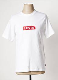 Tricou guler rotund alb LEVIS bărbat