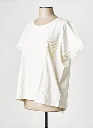 Tricou guler rotund bej BREAL femeie