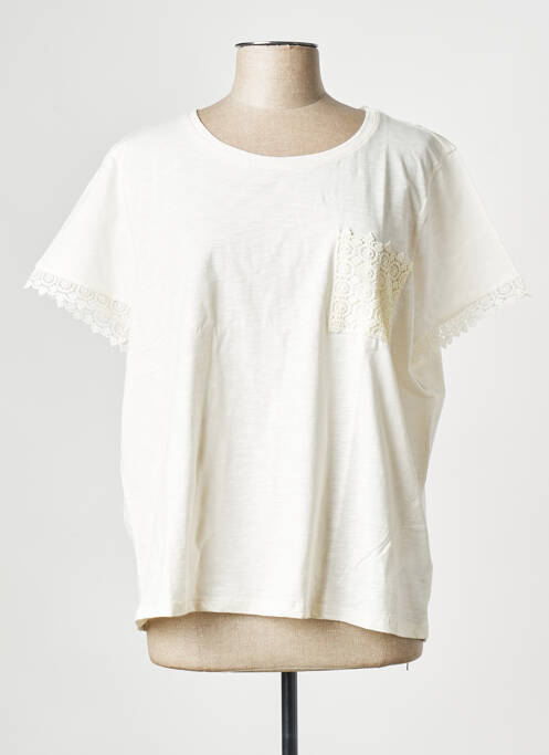 Tricou guler rotund bej BREAL femme