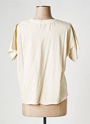 Tricou guler rotund alb LEON & HARPER femeie