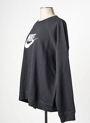 Hanorac guler rotund negru NIKE femeie