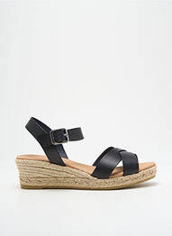 Espadrile închidere cu buclă(e) toc de 4 la 6 cm negru GEORGIA ROSE femme