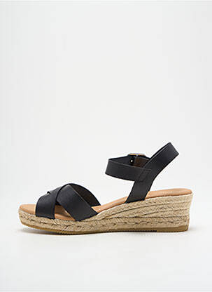 Espadrile închidere cu buclă(e) toc de 4 la 6 cm negru GEORGIA ROSE femeie