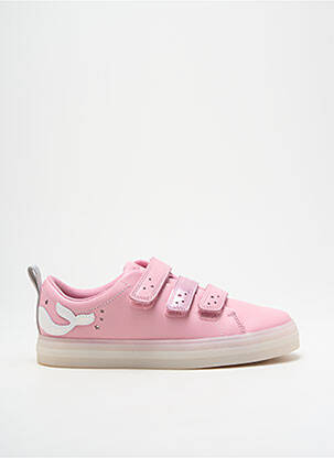 Adidași închidere cu șireturi vârf rotund roz CLARKS fată