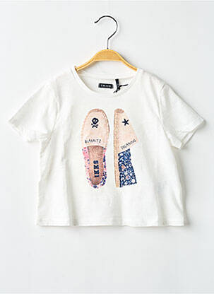 Tricou alb IKKS JUNIOR fată