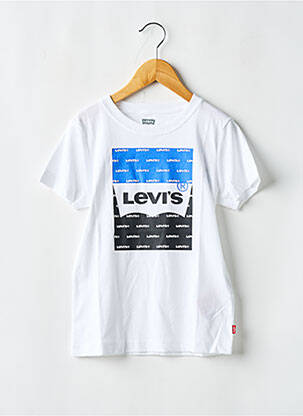 Tricou guler rotund alb LEVI'S băiat