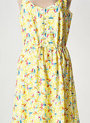 Rochie midi guler rotund galben EKYOG femeie