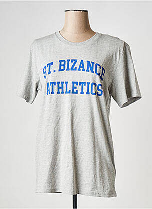 Tricou guler rotund gri BIZANCE femeie