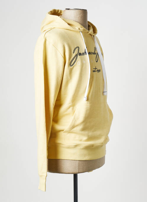 Hanorac cu glugă galben JACK & JONES bărbat