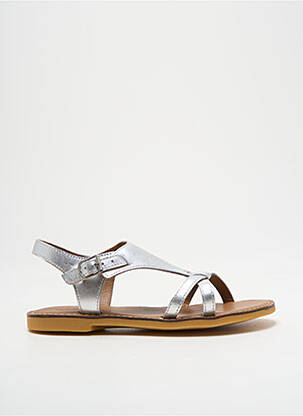 Sandale/Pantofi decupați argintiu ADOLIE fată