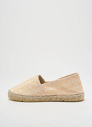 Espadrile vârf rotund vârf rotund galben LA MAISON DE L'ESPADRILLE fată