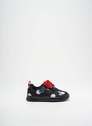 Adidași închidere cu șireturi vârf rotund negru CLARKS fată