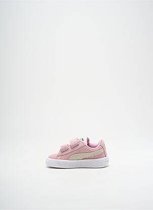 Adidași închidere cu șireturi vârf rotund roz PUMA fată