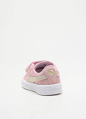 Adidași închidere cu șireturi vârf rotund roz PUMA fată