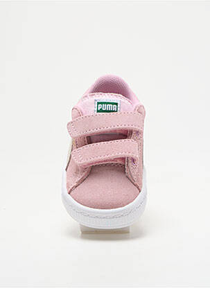 Adidași închidere cu șireturi vârf rotund roz PUMA fată