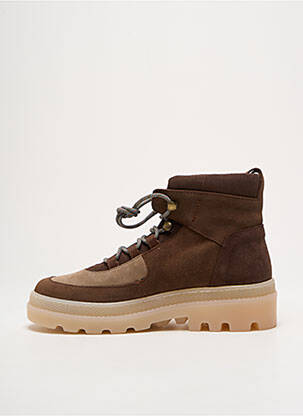 Botine/ghete vârf rotund vârf rotund maro NAGUISA femeie