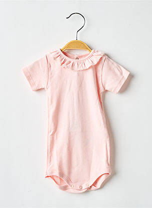 Body de lenjerie roz PETIT BATEAU fată
