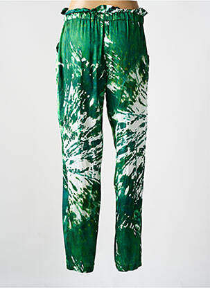Pantalon drept verde LA PETITE FRANCAISE femeie