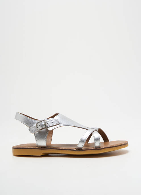 Sandale/Pantofi decupați argintiu ADOLIE fată