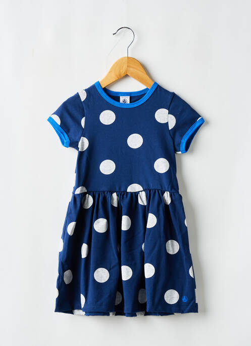 Rochie midi albastru PETIT BATEAU fată