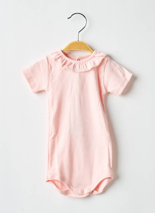 Body de lenjerie roz PETIT BATEAU fată